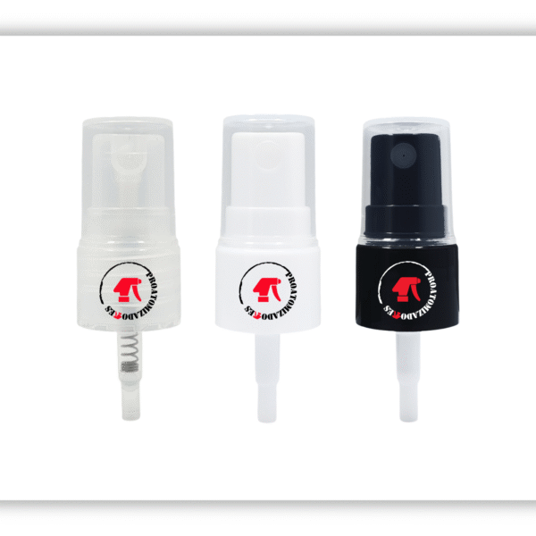 2 Atomizador De Botón Liso Rosca 18/410